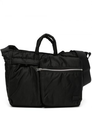 Oversized nakupovalna torba Sacai črna