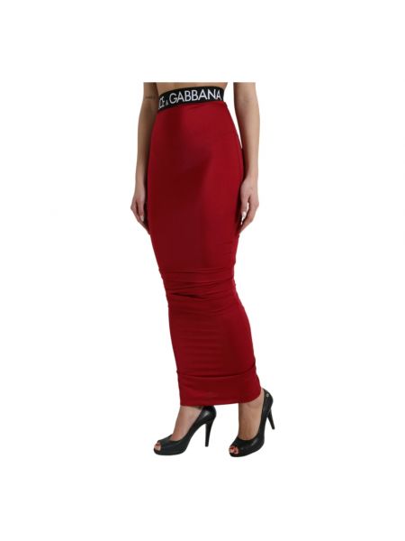 Falda de tubo Dolce & Gabbana rojo