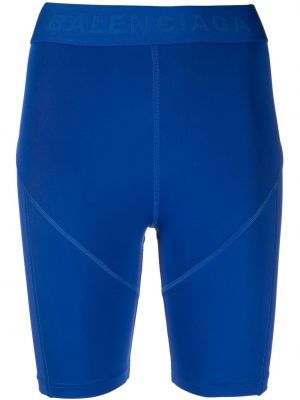 Pantaloni scurți pentru ciclism Balenciaga albastru