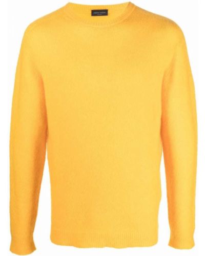 Jersey de punto de tela jersey Roberto Collina amarillo