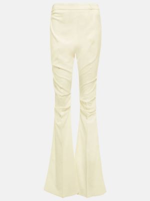 Вълнени прав панталон Jacquemus бяло