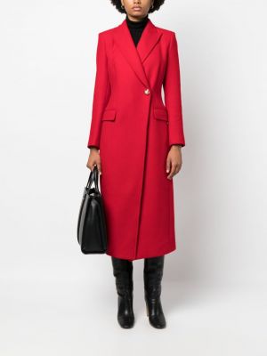 Vlněný kabát Liu Jo červený