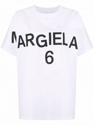 Raštuotas marškinėliai Mm6 Maison Margiela