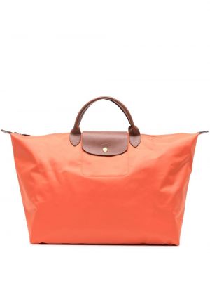 Nakupovalna torba Longchamp oranžna