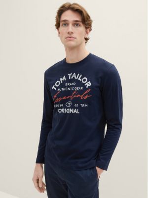 Μακρυμάνικη μπλούζα Tom Tailor μπλε