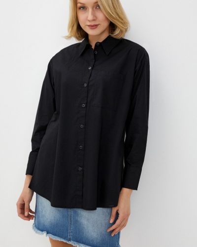 Рубашка с длинным рукавом Q/s Designed By, черная