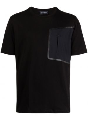 T-shirt a maniche corte con scollo tondo Herno nero