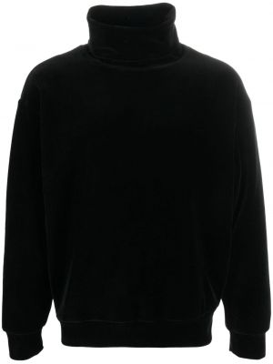 Кадифен пуловер Saint Laurent черно