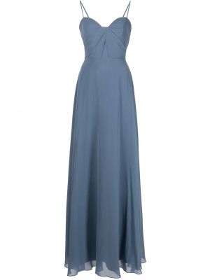 Вечерна рокля Marchesa Notte Bridesmaids синьо