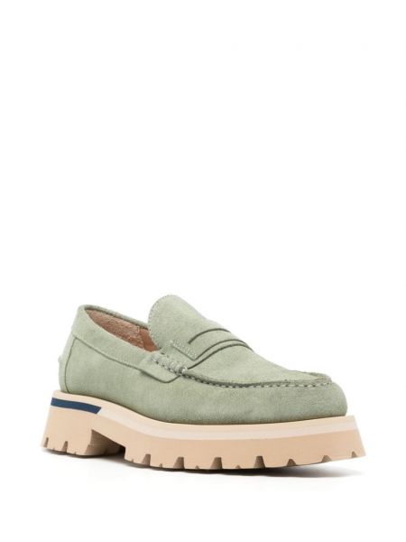 Seemisnahksed loafer-kingad Paul Smith roheline