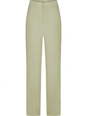 Pantalones rectos de cintura alta Portspure verde