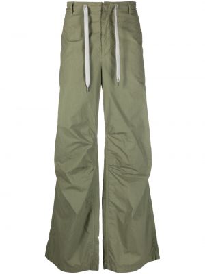 Ravne hlače Aspesi zelena