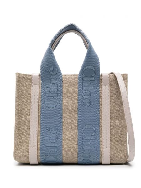 Λινή τσάντα shopper Chloé