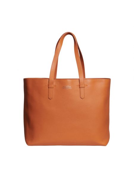 Leder shopper handtasche Tramontano orange