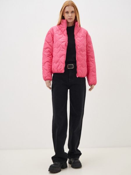 Утепленная демисезонная куртка Concept Club розовая
