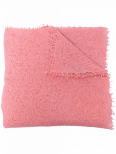 Pañuelo con flecos de cachemir con estampado de cachemira Mouleta rosa