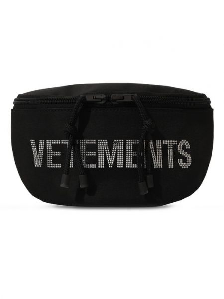 Черная поясная сумка Vetements