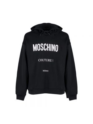 Bluza z kapturem Moschino czarna