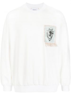 Sweatshirt mit rundhalsausschnitt Ports V weiß