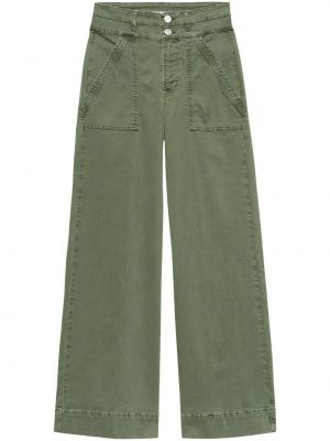 Памучни панталон Frame зелено