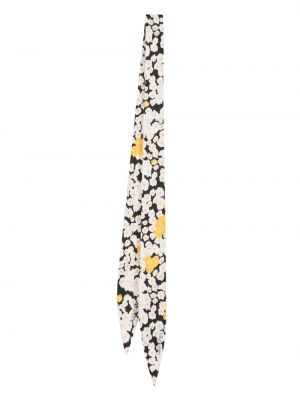 Копринен шал на цветя с принт Lanvin
