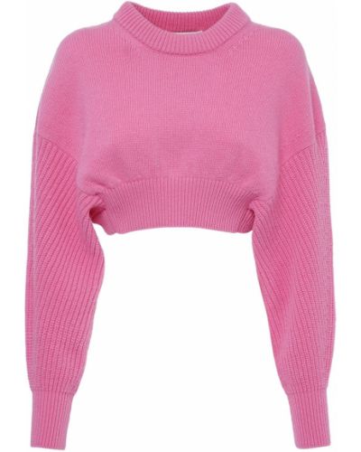 Пуловер Alexander Mcqueen розово