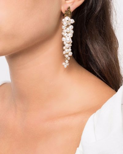 Pendientes con perlas Lanvin blanco