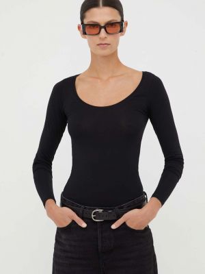 Блуза с дълъг ръкав Samsøe Samsøe черно