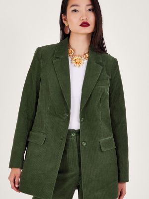 Вельветовый пиджак Monsoon зеленый