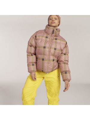 Куртка adidas by Stella McCartney Short Padded Printed Winter, желтый/черный/розовый