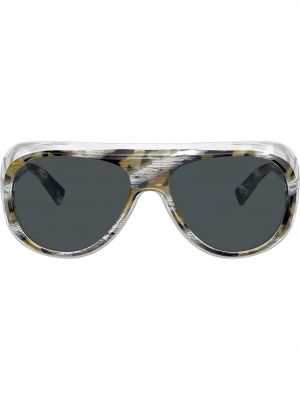 Oversized sončna očala Alain Mikli rjava