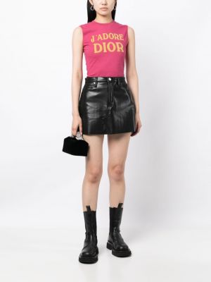 Tank top Christian Dior růžový