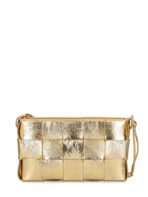 Δερμάτινη τσάντα ώμου Bottega Veneta χρυσό