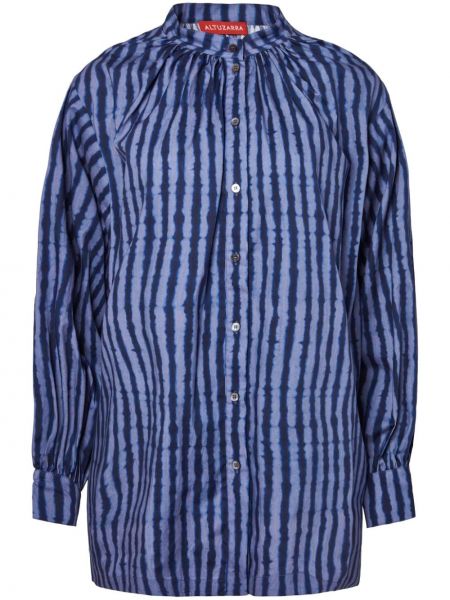 Chemise en coton à rayures Altuzarra bleu