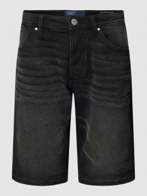 Szorty jeansowe z kieszeniami Tom Tailor czarne