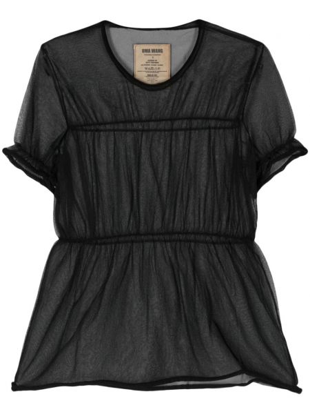 Prozorna bluza Uma Wang črna