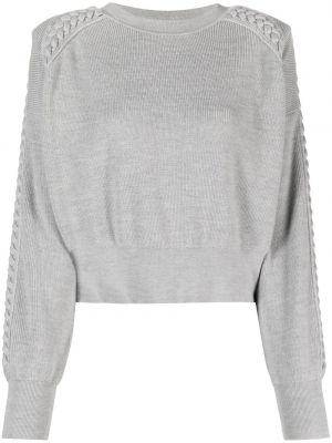 Vlnený sveter Iro sivá