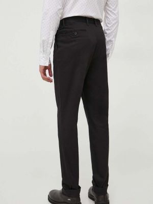 Jednobarevné kalhoty Michael Kors černé