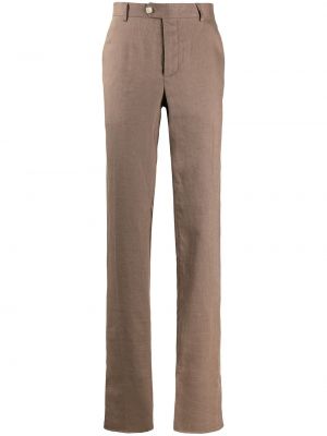Pantalones con bordado Billionaire marrón