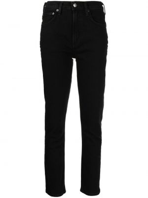 Slank skinny jeans Agolde svart