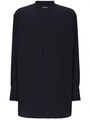 Копринена риза Dolce & Gabbana черно