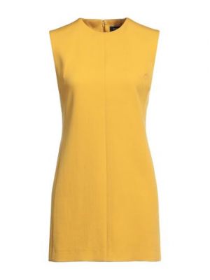 Mini robe en laine en mohair Bcbgmaxazria jaune