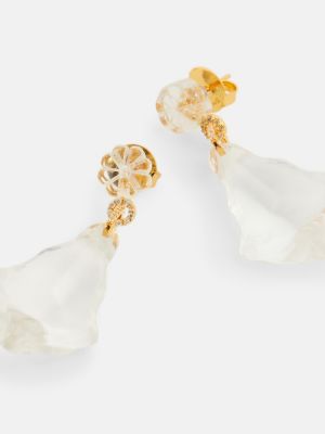 Boucles d'oreilles à boucle en cristal plaquées or Zimmermann doré