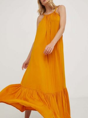 Rochie lunga oversize Answear Lab portocaliu