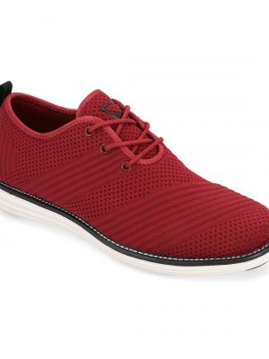 Туфли на шнуровке с круглым носком Vance Co. красные