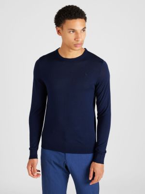 Пуловер Hackett London синьо