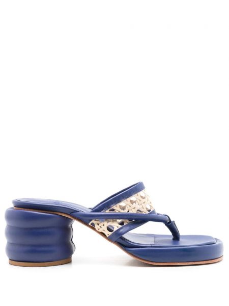 Kožené sandály Misci modré