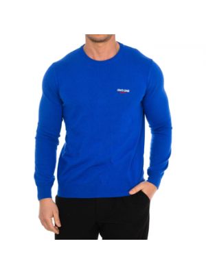 Niebieski sweter Roberto Cavalli