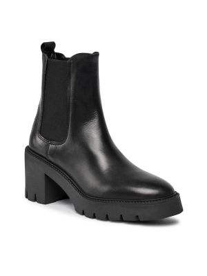 Chelsea boots en cuir Tamaris noir