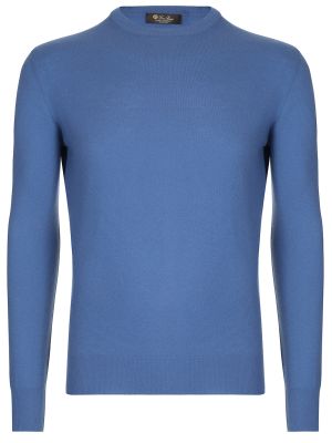 Кашемировый свитер Loro Piana голубой